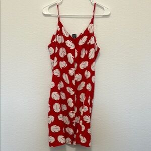 Disney Red and White Spaghetti Strap Slip Dress